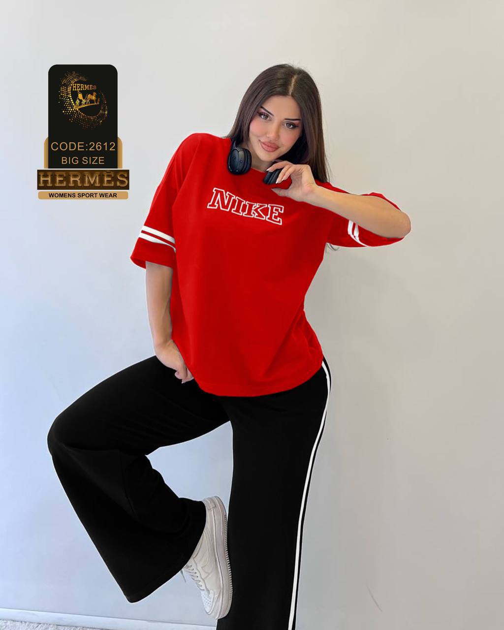 ست تیشرت شلوار فوق بیگ سایز NIKE