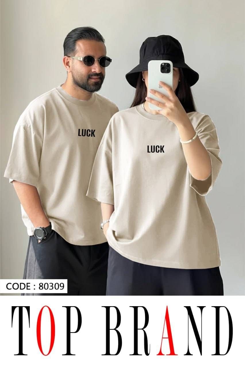 تیشرت باکسی طرح LUCK