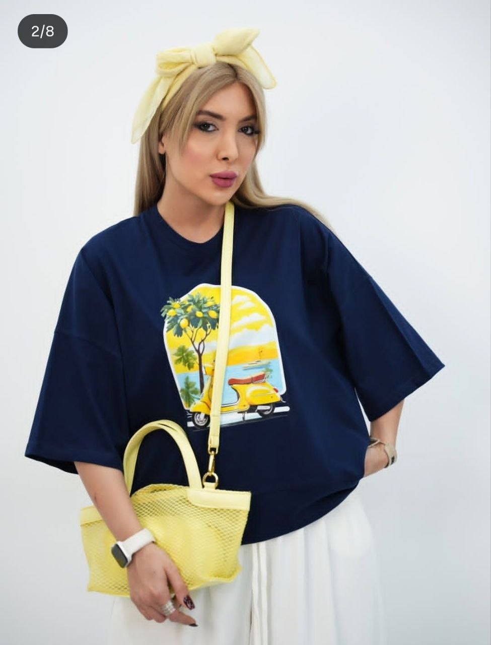 تیشرت باکسی طرح وسپا