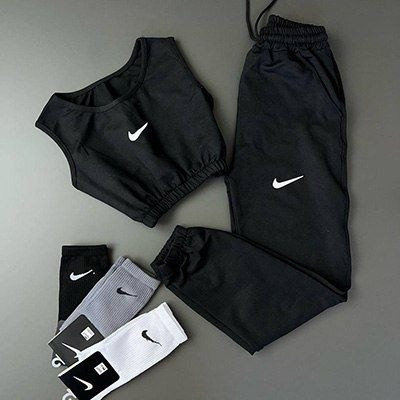 ست دو تیکه نیم تنه شلوار طرح NIKE