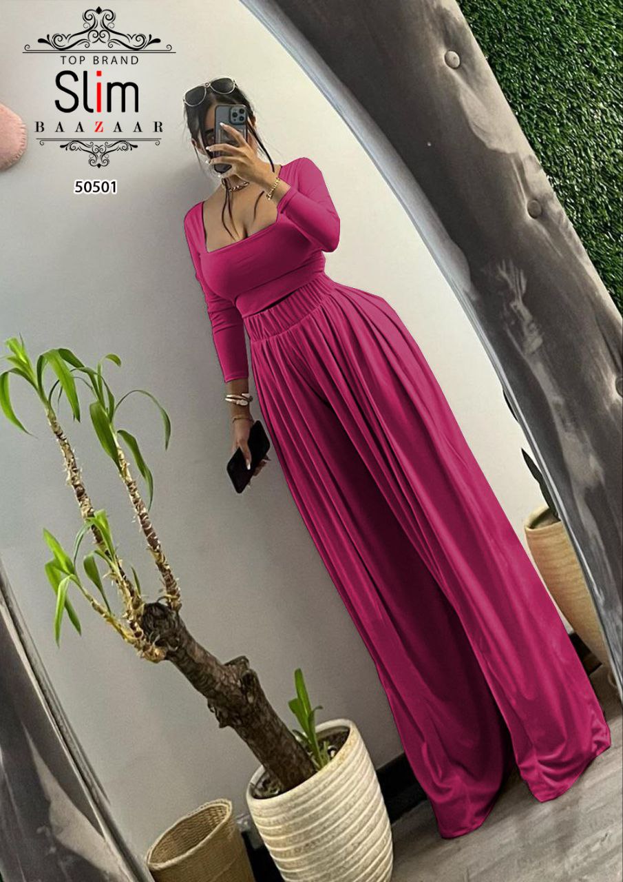 ست کراپ شلوار پیله دار فول بگ SLIM