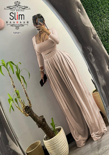 ست کراپ شلوار پیله دار فول بگ SLIM