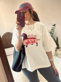 پک تیشرت باکسی طرح هاپو