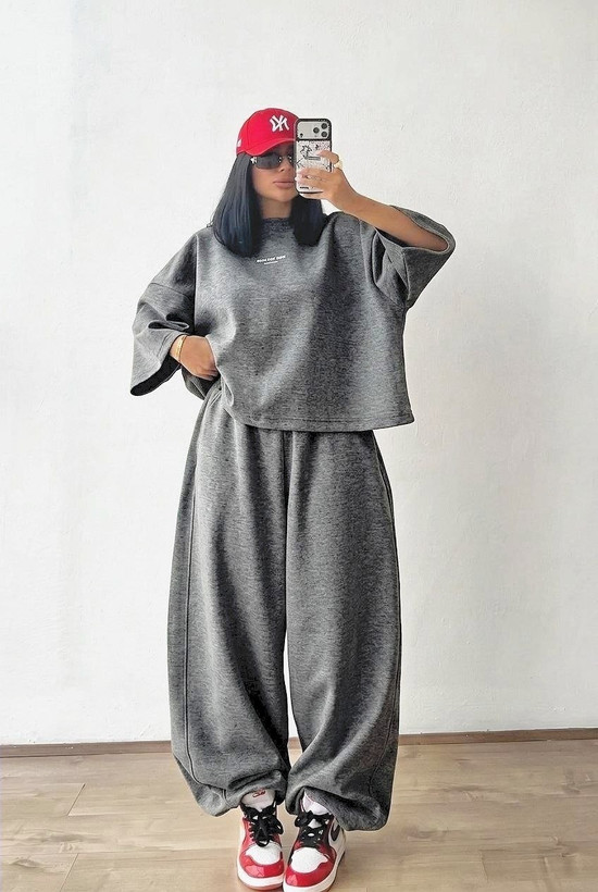 ست تیشرت شلوار لش