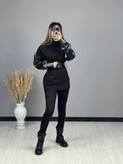 تونیک آستین چرم