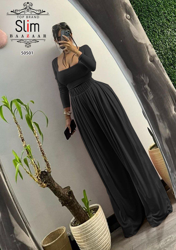 ست کراپ شلوار پیله دار فول بگ SLIM